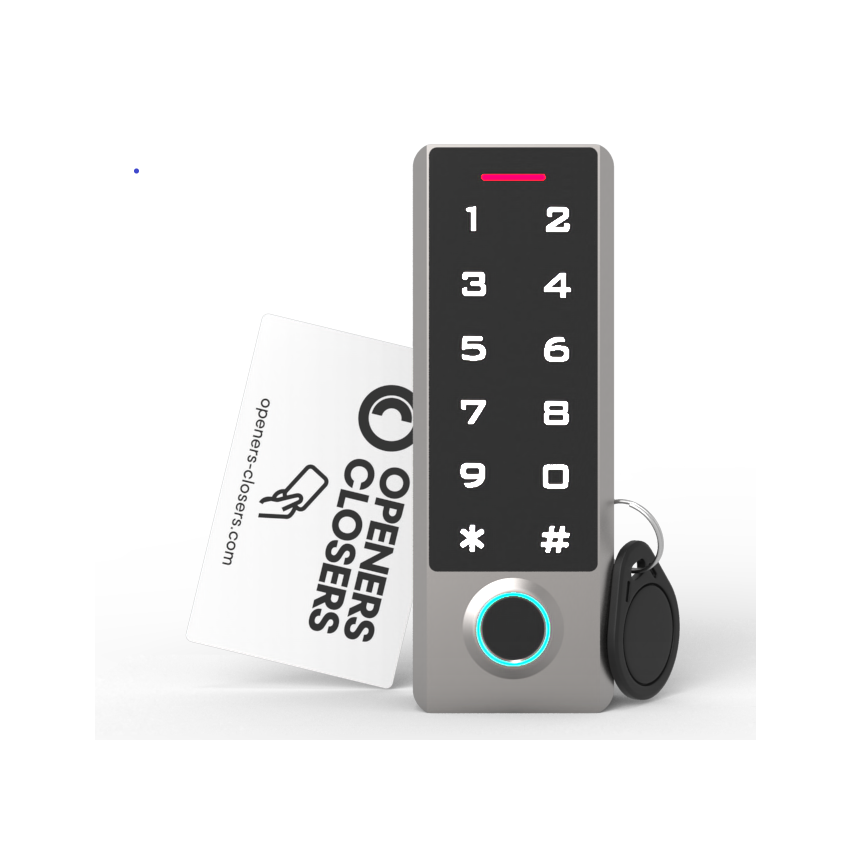 Teclado autonomo Openers e Closers AC330 RFID + Impressão Digital