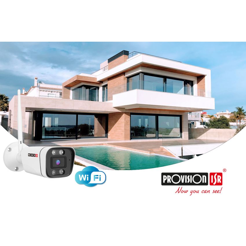 Câmara PROVISION WP-919-V2 IR lente fixa para exterior, 2MP